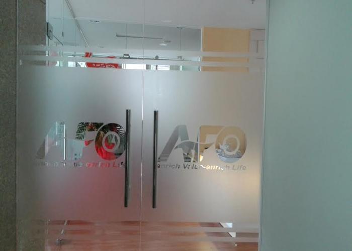 decal dán kính mờ